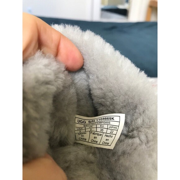 UGG Australia gray kids Sequin Boots 1104669K size 3 eu35 - Picture 8 of 10